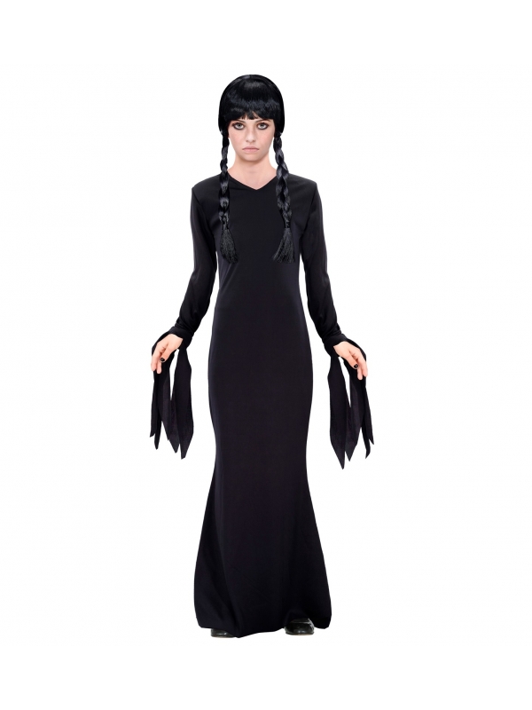 Incarnez Mercredi avec un Déguisement Gothique : Un Costume Sombre pour une Fille Élégante