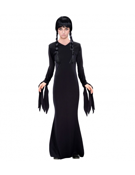 Incarnez Mercredi avec un Déguisement Gothique : Un Costume Sombre pour une Fille Élégante