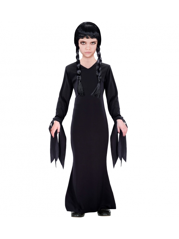 Incarnez Mercredi avec un Déguisement Gothique : Un Costume Sombre pour une Fille Élégante
