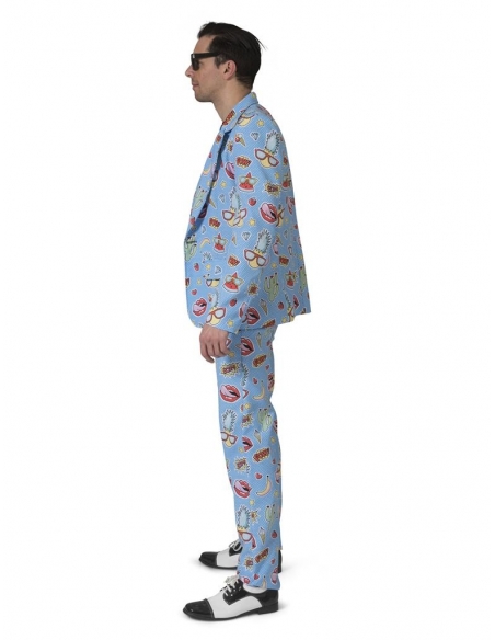 Costume Homme 3 Pièces au Style Pop Art : Originalité et Fun