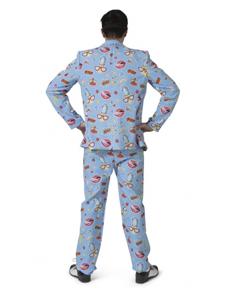 Costume Homme 3 Pièces au Style Pop Art : Originalité et Fun