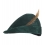 Chapeau de Robin des Bois Vert avec Plume