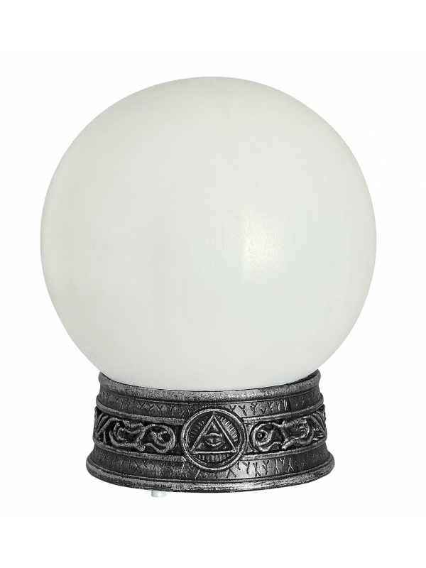 Boule de Cristal avec Support - Changement de Couleur et Sons Effrayants