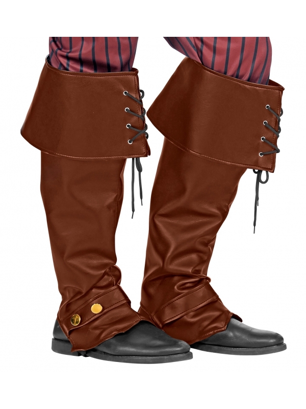 Couvre-Bottes Marron Aspect Cuir : L'Élégance des Mousquetaires et des Pirates