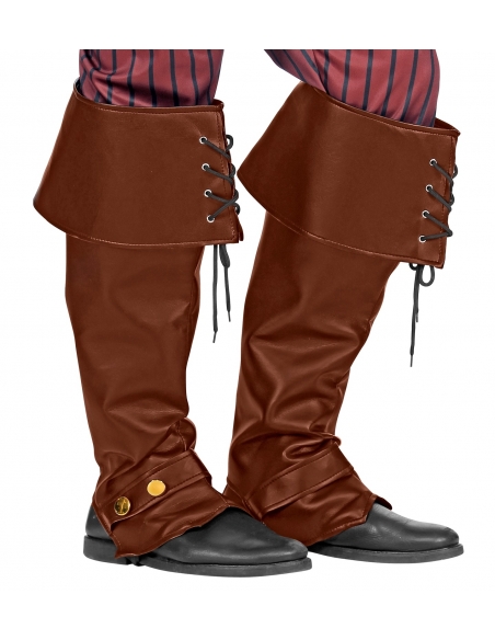 Couvre-Bottes Marron Aspect Cuir : L'Élégance des Mousquetaires et des Pirates