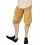 Pantalon Court Style Médiéval en Velours Beige pour Homme