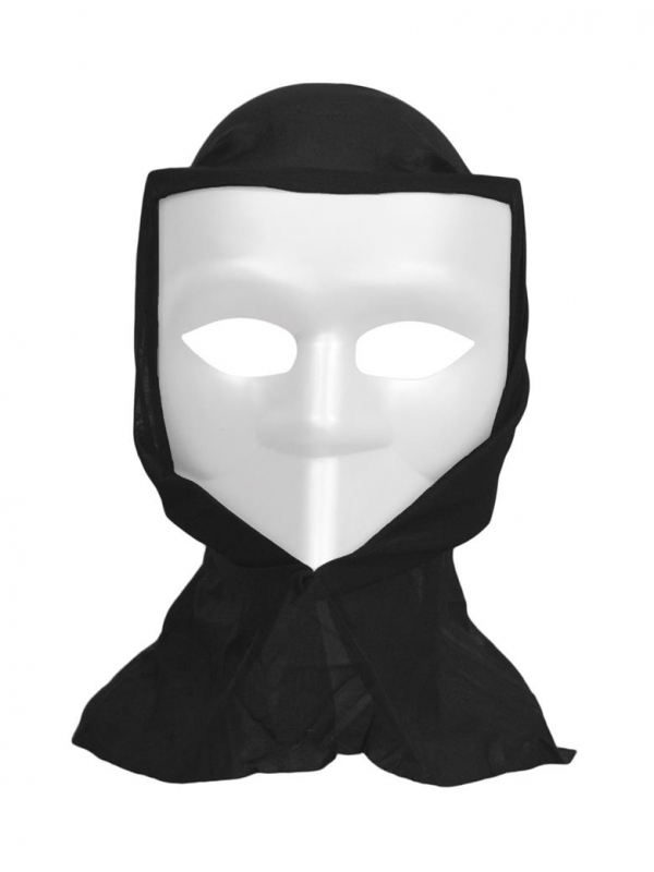 Masque Bauta avec Capuche Noire : Élégance Mystérieuse pour Toutes les Occasions