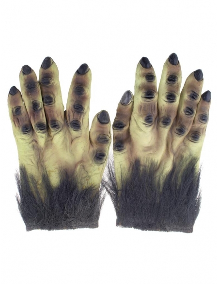 Transformez-vous en Bête Sauvage avec nos Gants de Loup-Garou en Latex pour Halloween !