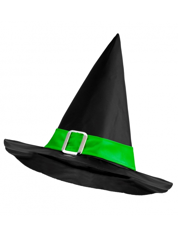 Chapeau de Sorcière Enfant noir et vert