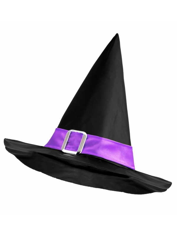 Chapeau de Sorcière Enfant | Halloween, Carnaval, Ruban Violet