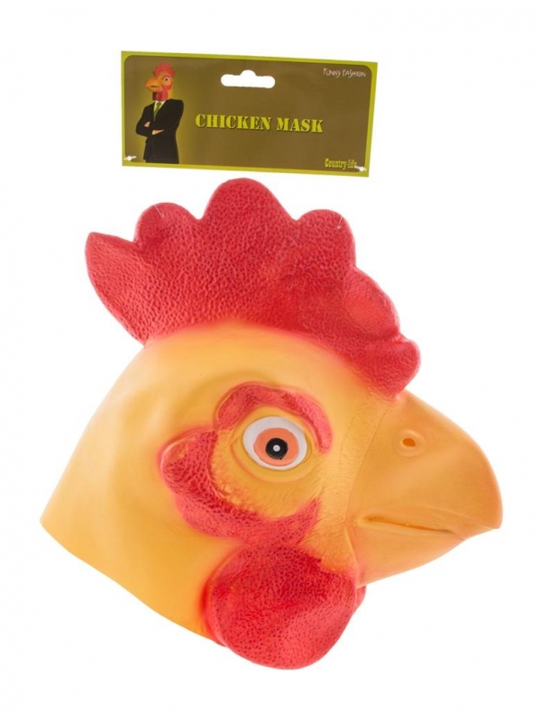 Masque Intégral de Coq en Latex : Incarnez la Fierté de la Basse-cour