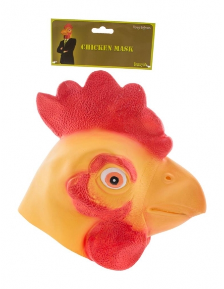 Masque Intégral de Coq en Latex : Incarnez la Fierté de la Basse-cour