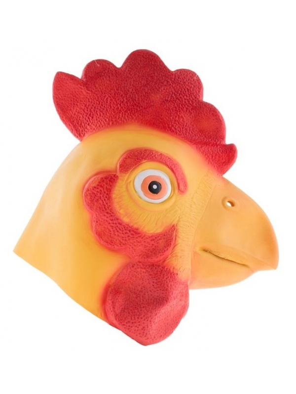Masque Intégral de Coq en Latex : Incarnez la Fierté de la Basse-cour