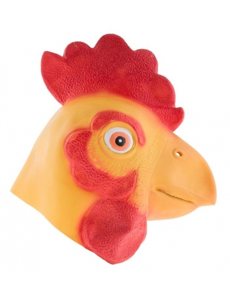 Masque Intégral de Coq en Latex : Incarnez la Fierté de la Basse-cour