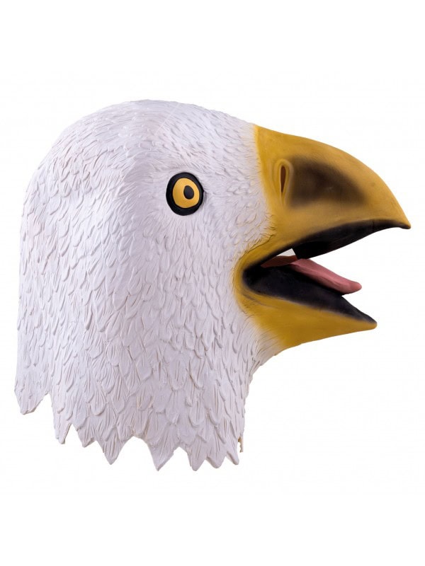 Masque Intégral d'Aigle Blanc en Latex : Envolez-vous vers la Magie du Déguisement
