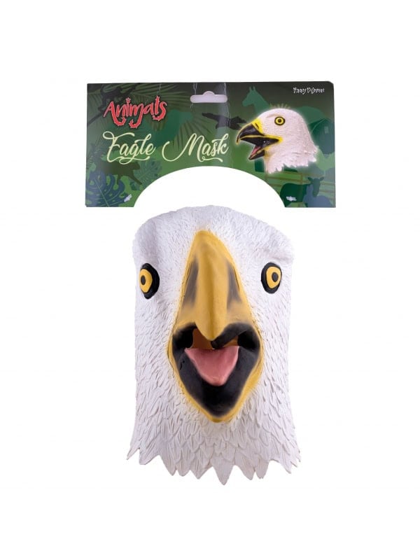 Masque Intégral d'Aigle Blanc en Latex : Envolez-vous vers la Magie du Déguisement