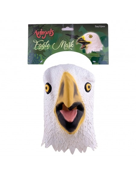 Masque Intégral d'Aigle Blanc en Latex : Envolez-vous vers la Magie du Déguisement