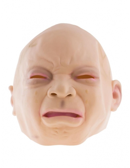 Masque Intégral en Latex de Bébé Chauve qui Pleure : Créez une Atmosphère Unique