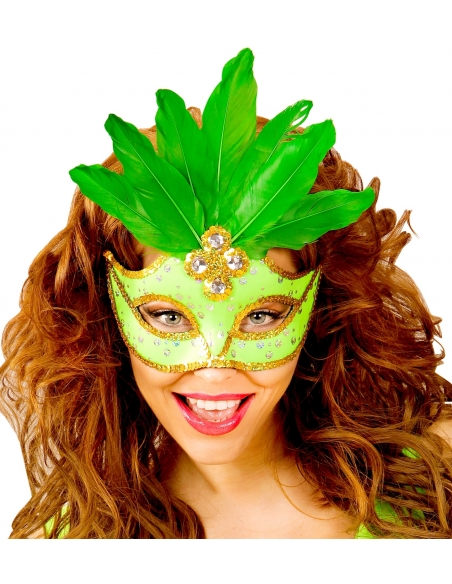Masque Loup Néon Vert Néon : L'Accessoire Incontournable pour des Fêtes Éclatantes
