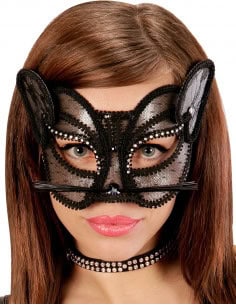 Masque Loup Panthère noire : : Élégance Sensuelle pour Bal Masqué et Soirées Sexy