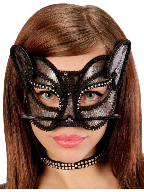 Masque Loup Panthère noire : : Élégance Sensuelle pour Bal Masqué et Soirées Sexy
