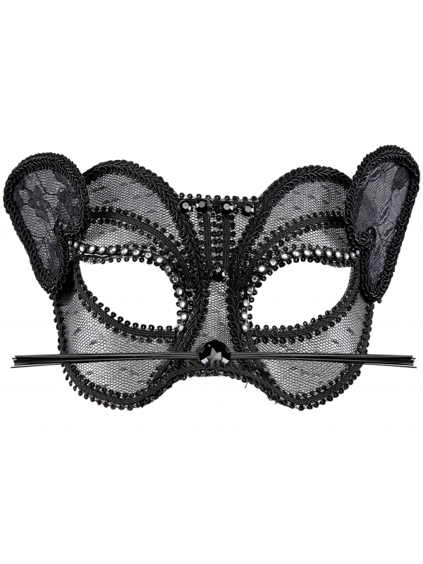 Masque Loup Panthère noire : : Élégance Sensuelle pour Bal Masqué et Soirées Sexy