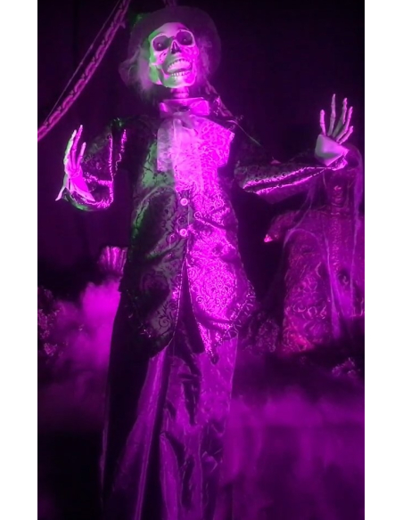 Décoration Halloween, marié 182 cm avec lumière et son