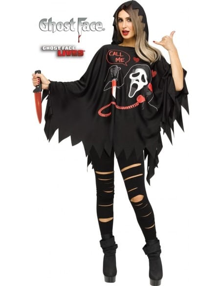 Déguisement Poncho à capuche Scream Ghost™ pour Halloween : Effrayez en style!