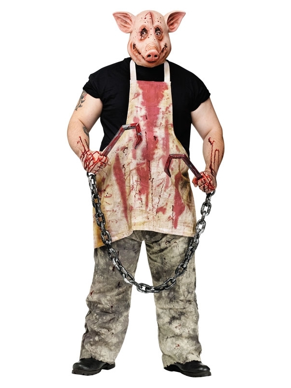 Déguisement de Cochon boucher pour Adulte : Effrayez la Foule à Halloween