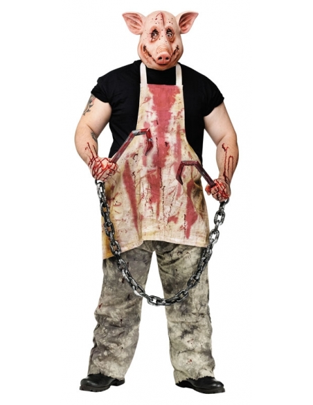 Déguisement de Cochon boucher pour Adulte : Effrayez la Foule à Halloween