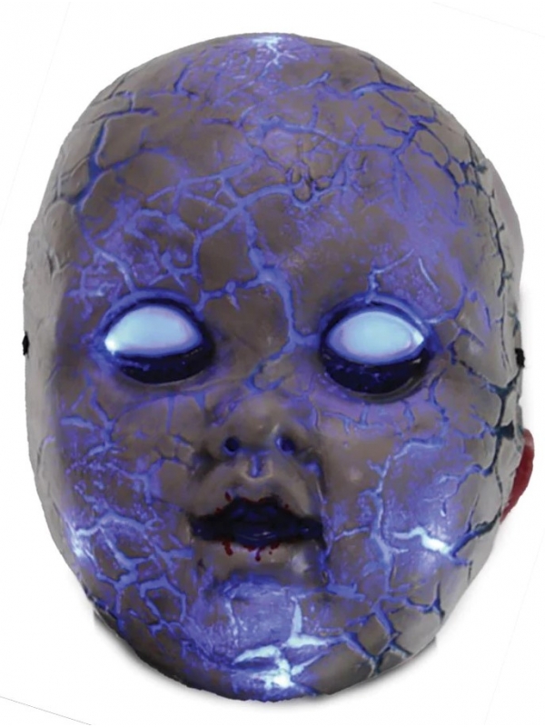 Masque Facial lumineux de Poupée Hantée en Vacuform