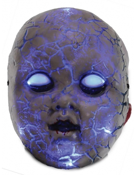 Masque Facial lumineux de Poupée Hantée en Vacuform