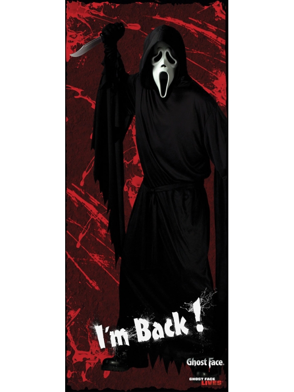 Panneau de Porte de Fête Effrayant (76x183cm) - Décoration Halloween