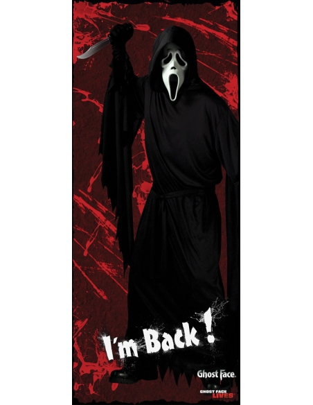 Panneau de Porte de Fête Effrayant (76x183cm) - Décoration Halloween