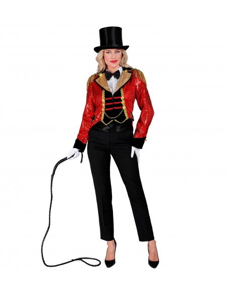 Veste Queue de Pie Rouge Pailletée femme : Éclat et Séduction du S au XXL