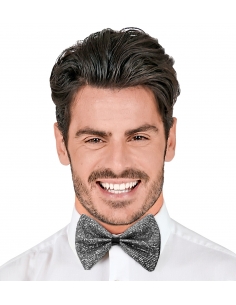 Nœud-Papillon Argenté Brillant pour Adulte : Élégance et Éclat 2