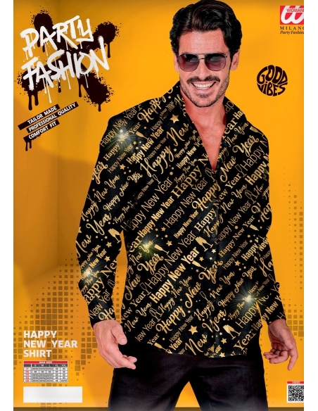 Chemise Nouvel An homme - Éclat Festif pour la Saint-Sylvestre