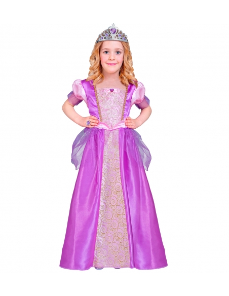 Robe de Princesse Violet et Rose pour Fillettes : Élégance Féérique