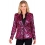 Veste de Tailleur Girly à Sequins Rose : Élégance et Zèbre Chic