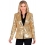 Veste de Tailleur dorée à sequins femme du S au XXL