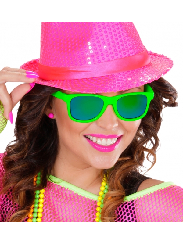 Lunettes néons vertes - Années 80s