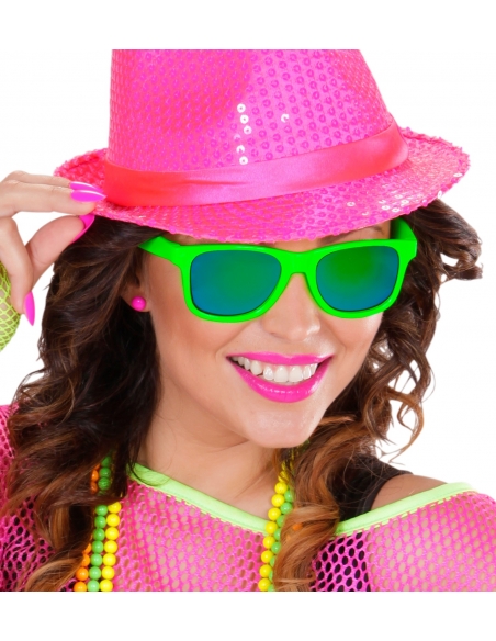 Lunettes néons vertes - Années 80s