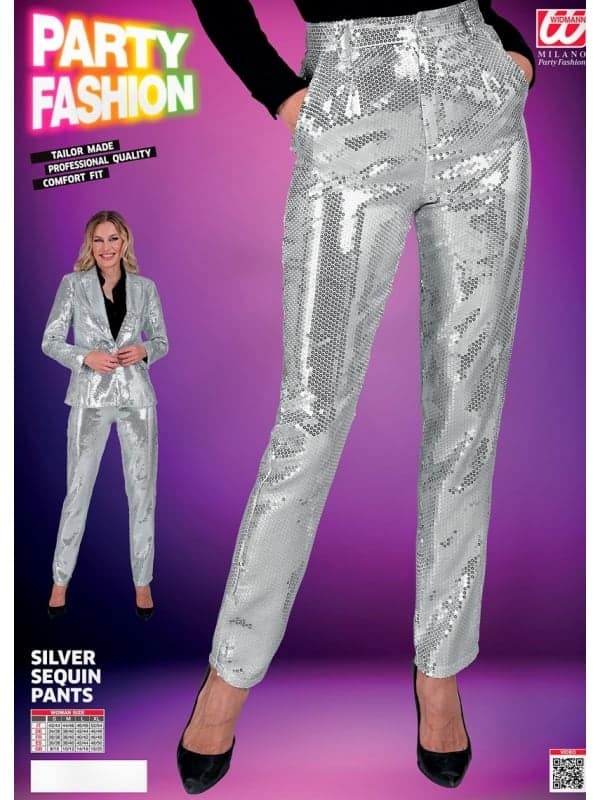 Pantalon Pailleté Argent pour Femme | Collection Party Fashion