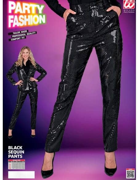 Pantalon Noir à Sequins femme : L'Élégance dans un Écrin de Brillance