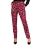 Pantalon Crayon femme à Paillettes Rose Motif Zèbre noir