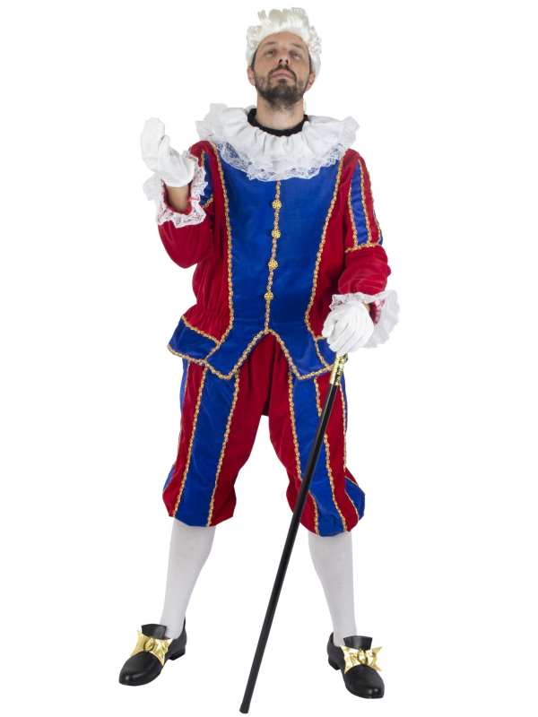 Déguisement Père Fouettard Rouge & bleu Homme