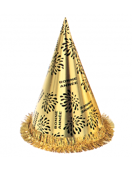 Chapeau Pointu Doré Métallisé : L'Accessoire Incontournable pour un Nouvel An Mémorable!
