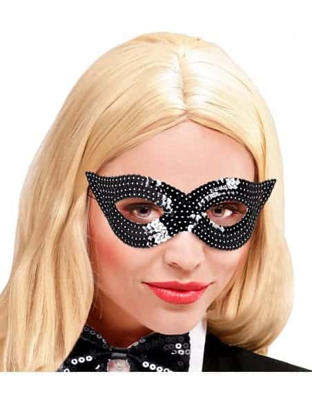 Masque Loup Sequin Noir pour toutes vos fêtes