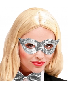 Masque Loup à Sequin Argenté : L'élégance mystérieuse en lot de 12
