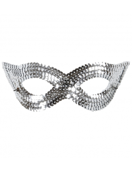 Masque Loup à Sequin Argenté : L'élégance mystérieuse en lot de 12